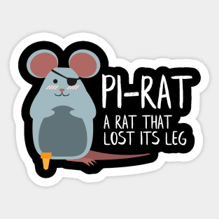 Pirat  Gift for Rat Lovers Funny Mice  Mouse Rat Sticker